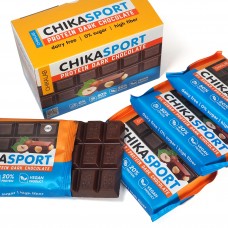 Шоколад протеиновый "CHIKALAB" Тёмный с фундуком (100г)