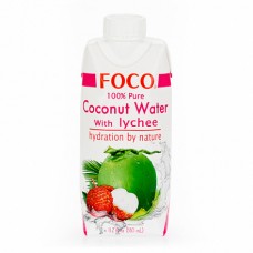 Кокосовая вода с соком личи "Foco" (330мл)